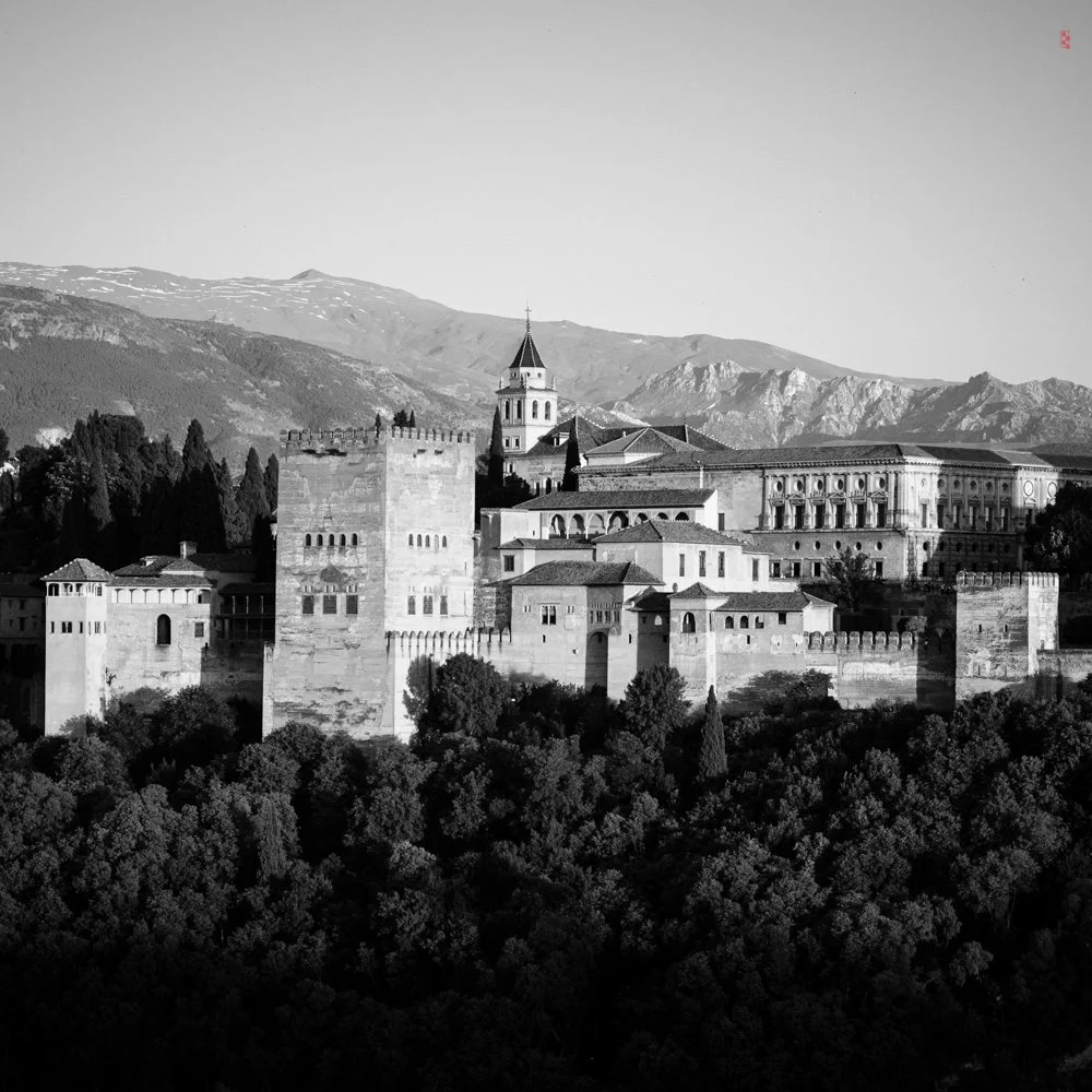  View of Alhambra from Albaicin, Granada, Spain. 