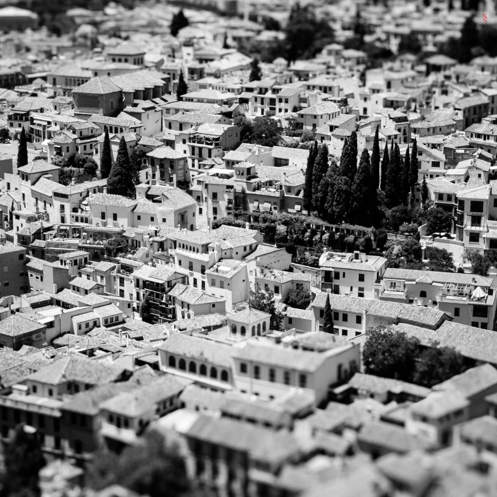  View from Alhambra, Granada, Spain. 