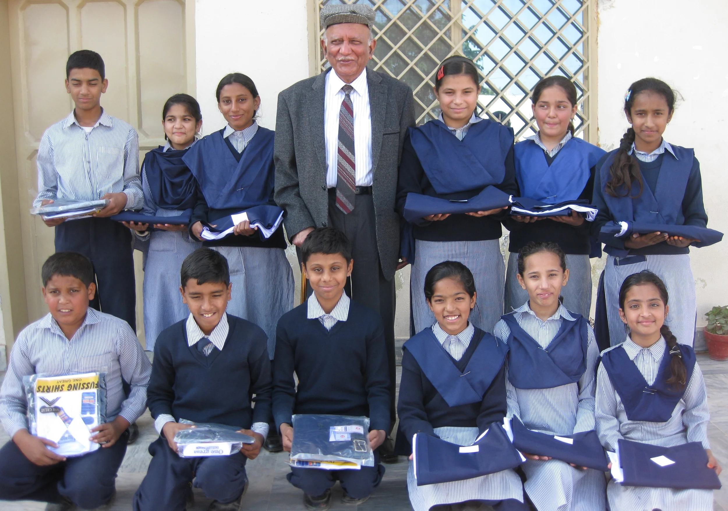 School uniform is provided to each child twice a year