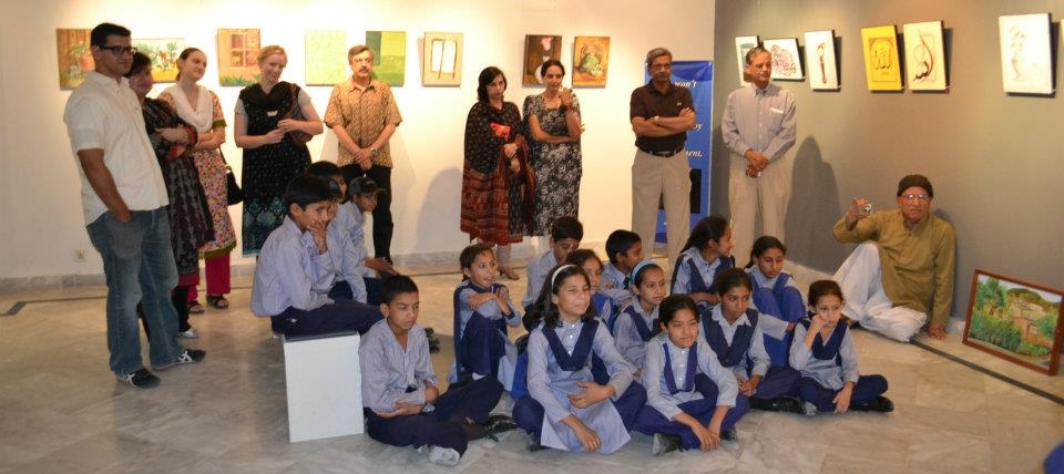 Exhibition by children at gallery 6
