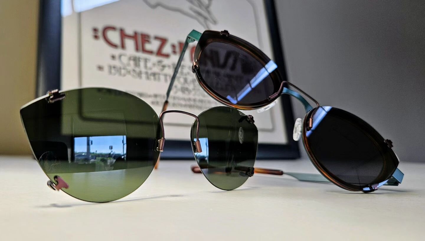 Our clip of the week is a double whammy with two Illusion clips matched with this Anne&amp;Valentin frame! Have the best of both worlds with a Polarized G15 Illusion Clip in Chocolate with the same clip but in Polarized Grey. 

#clipoftheweek #clipso