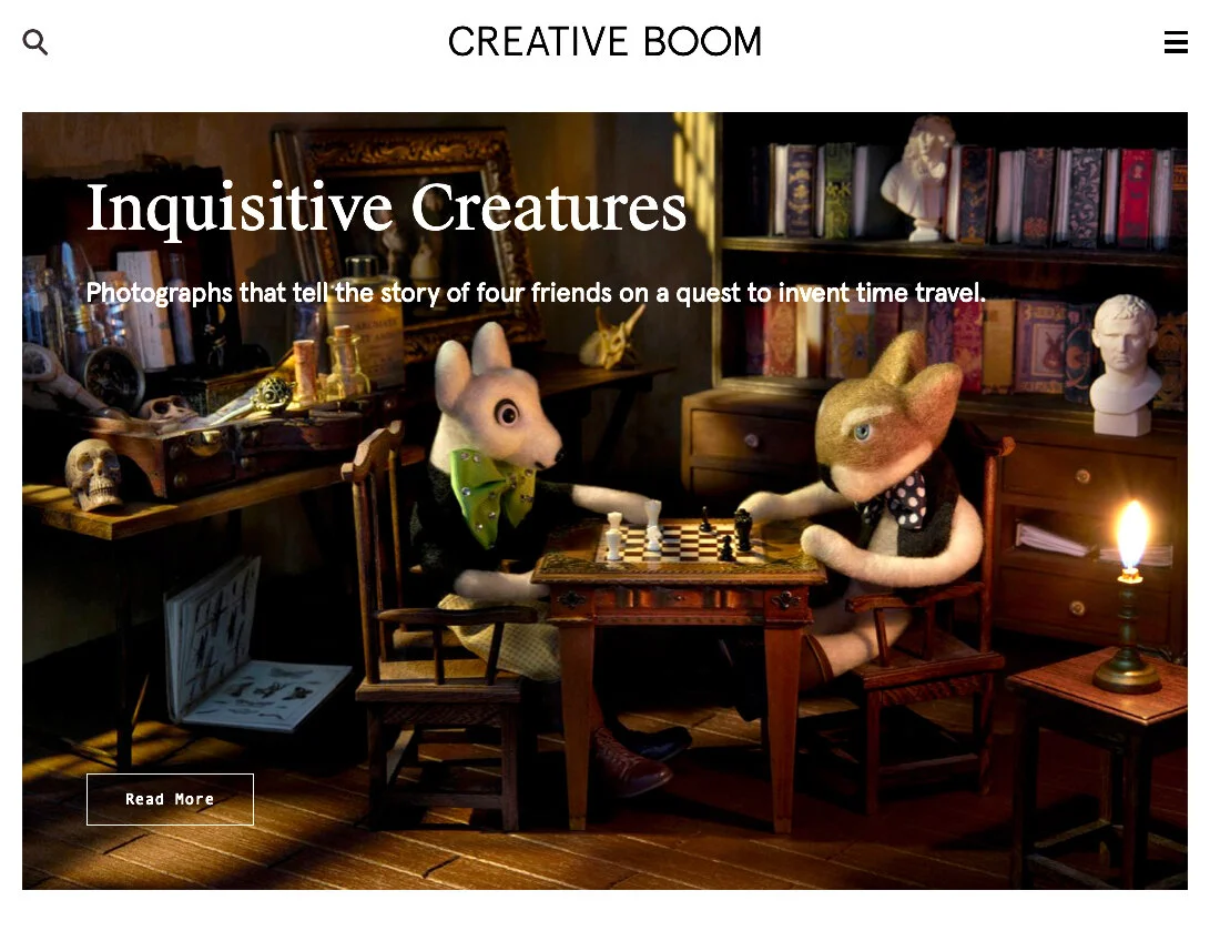 Creative Boom-Foxes playing chess