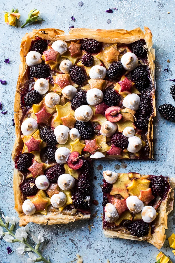 Honey, Stone Fruit, and Blackberry Tartlette&nbsp;
