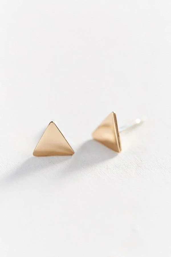 Gold Triangle Earrings here.