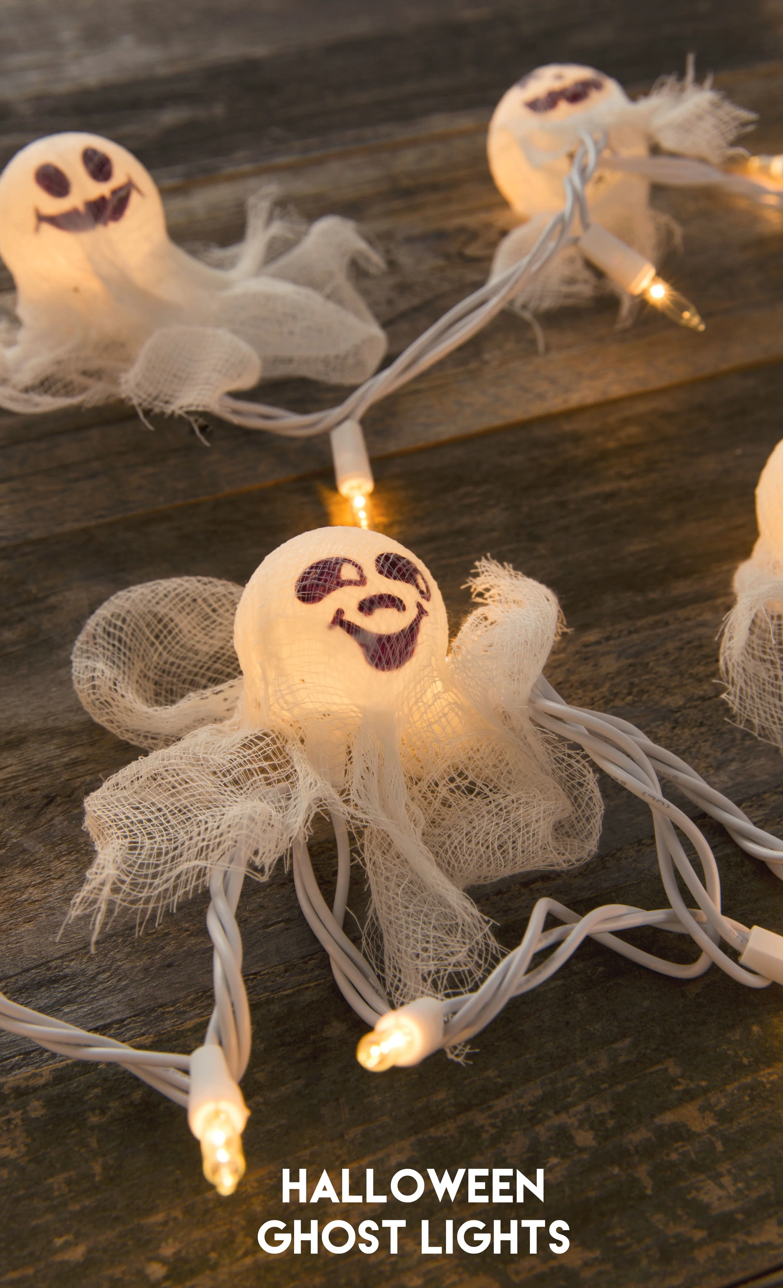 Cute Halloween Ghost Lights DIY