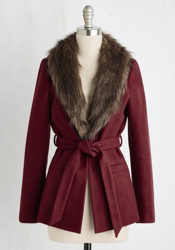 Burgundy Jacket With Trim 