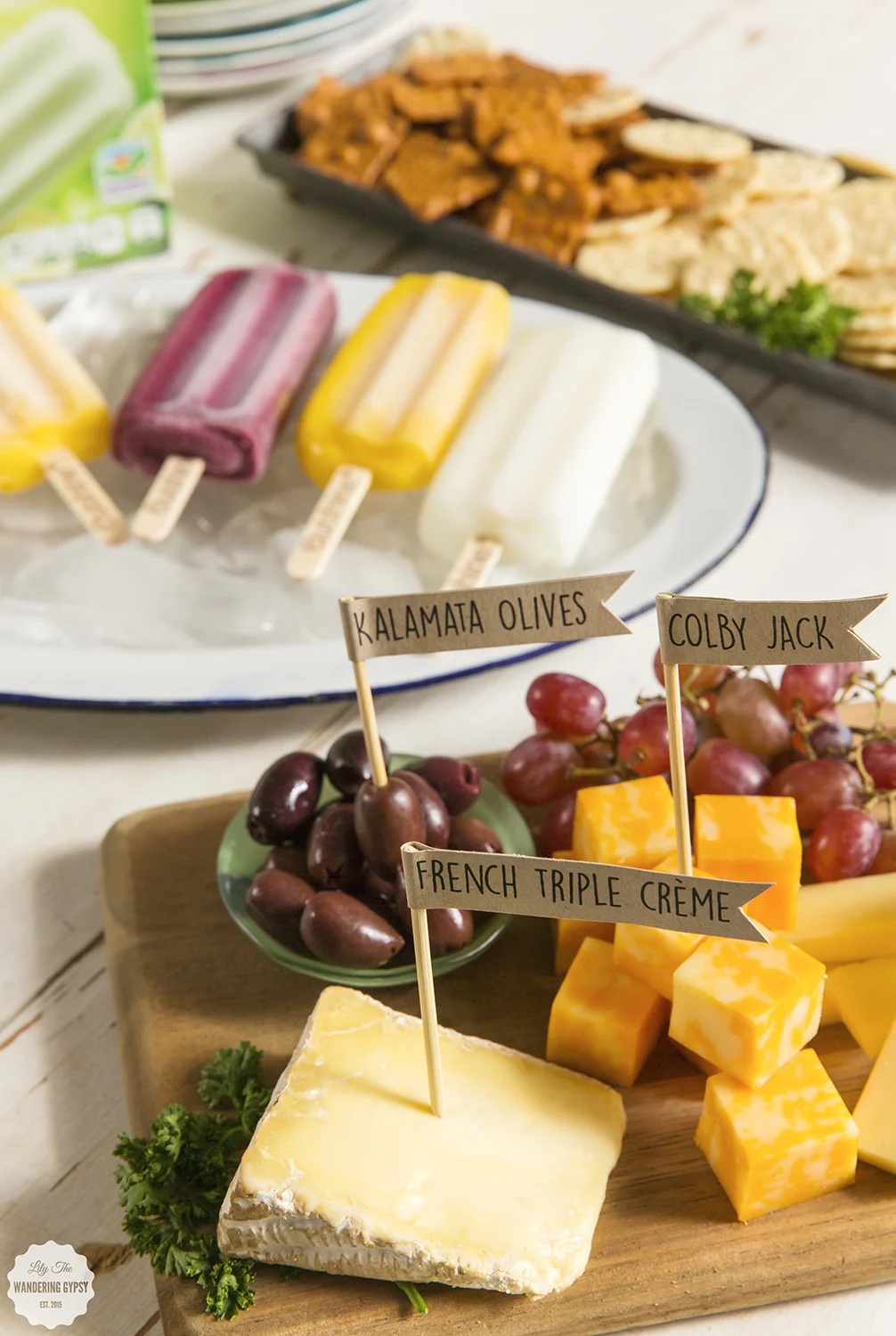 DIY Cheese Markers, Styling A Cheese Plate & Yummy Fruit Bars by