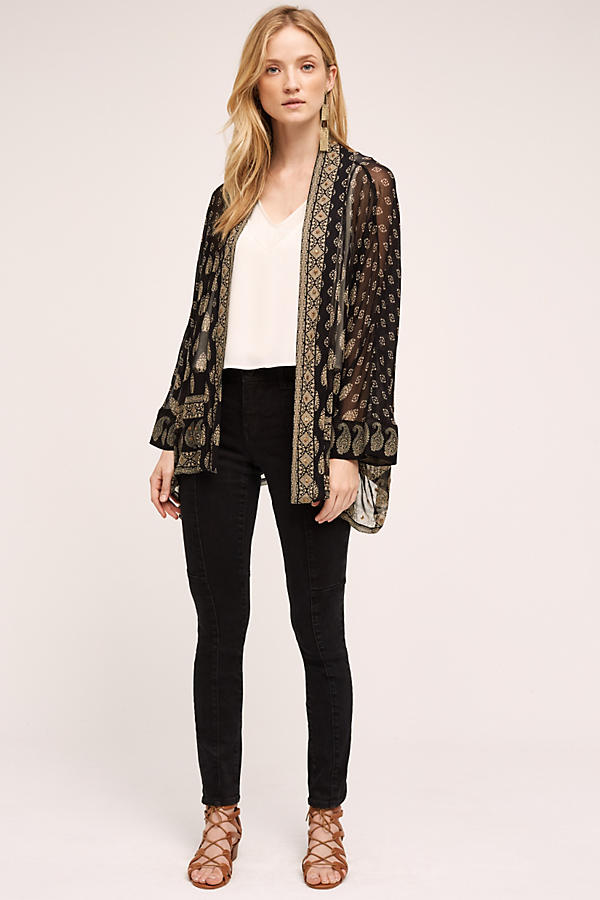 Pilcro Mid-Rise Seamed Skinny Jeans