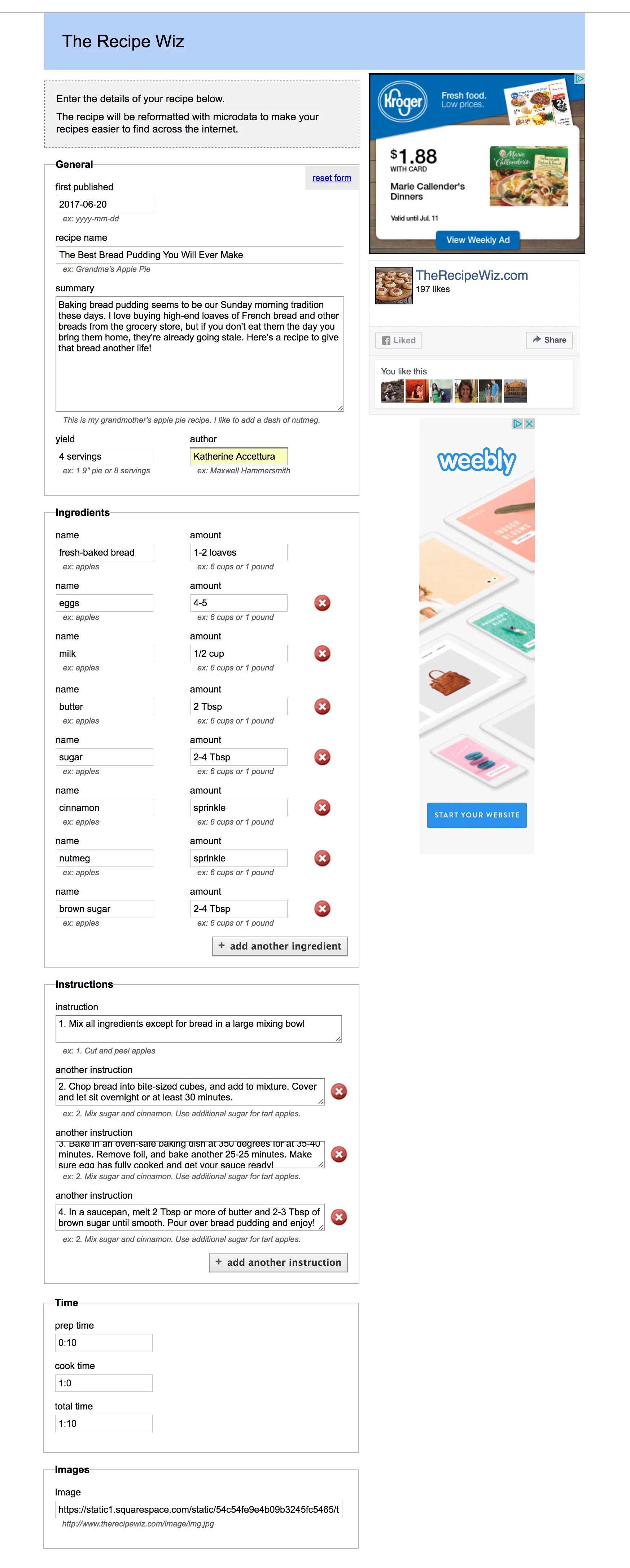 How To Add A Recipe Card To Squarespace Blog Posts — Lily The Wandering ...