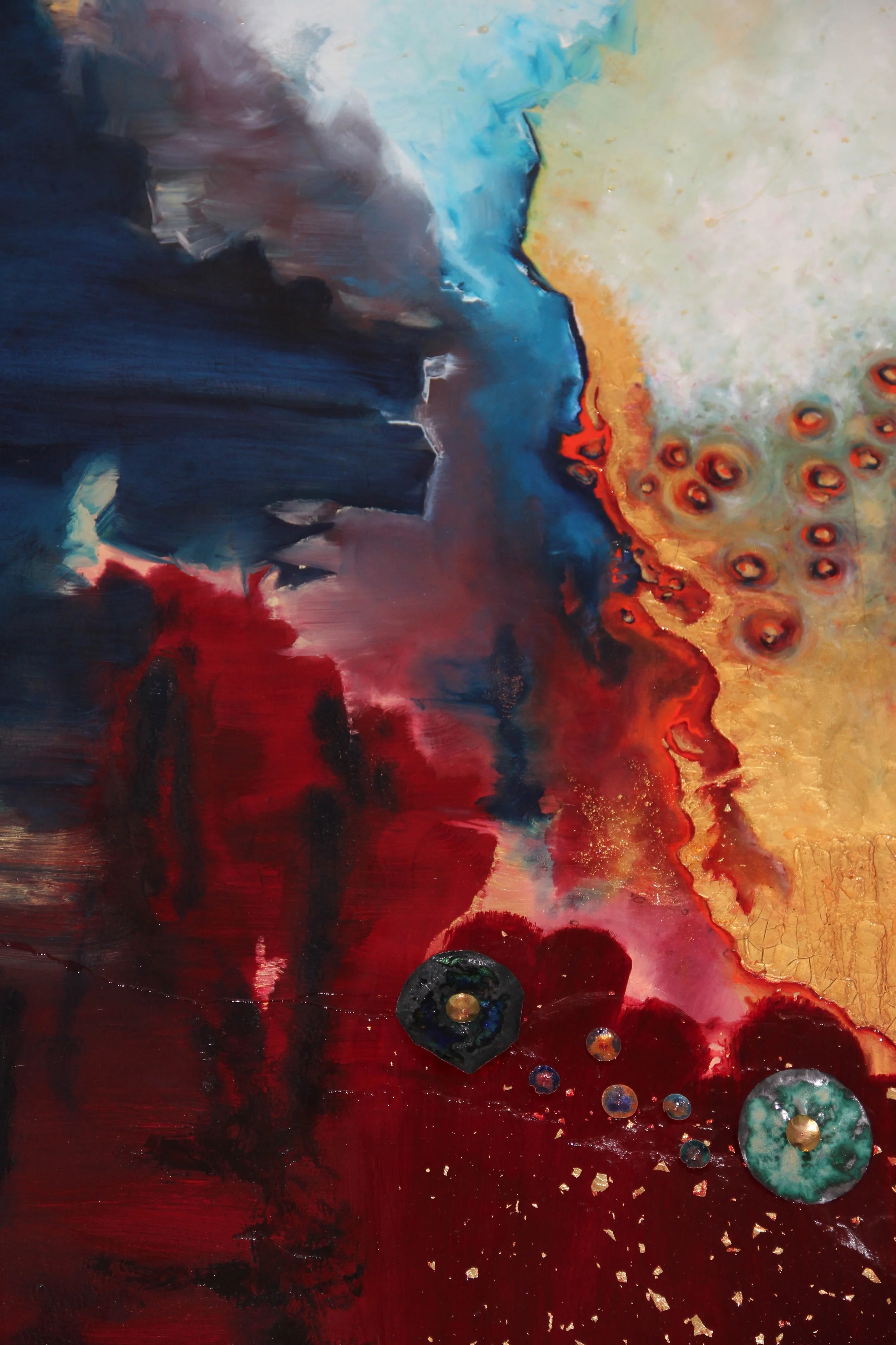 Untitled 8x4 Oil Mixed Media (Residential Commission)