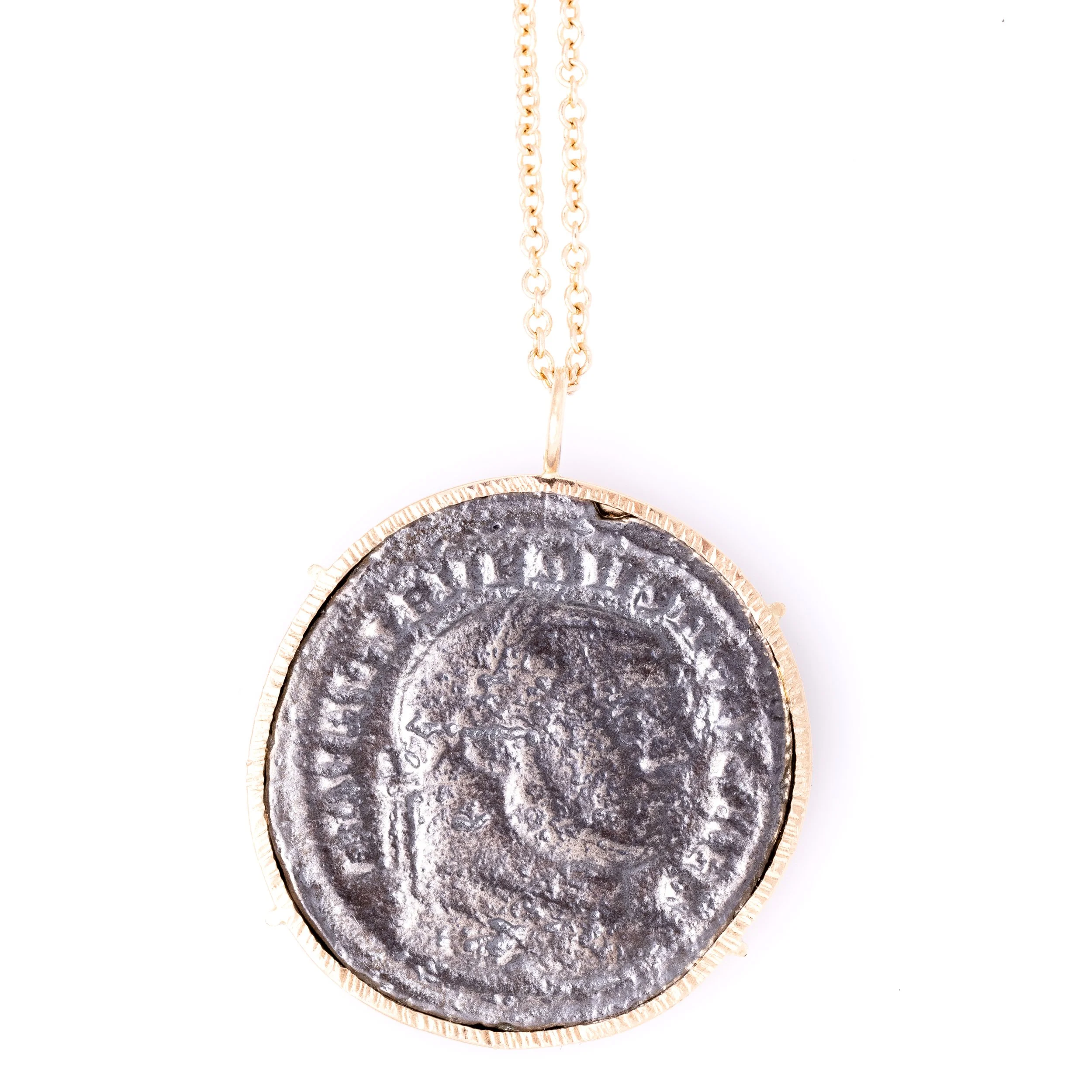 Large Oxidized sterling Roman Coin 