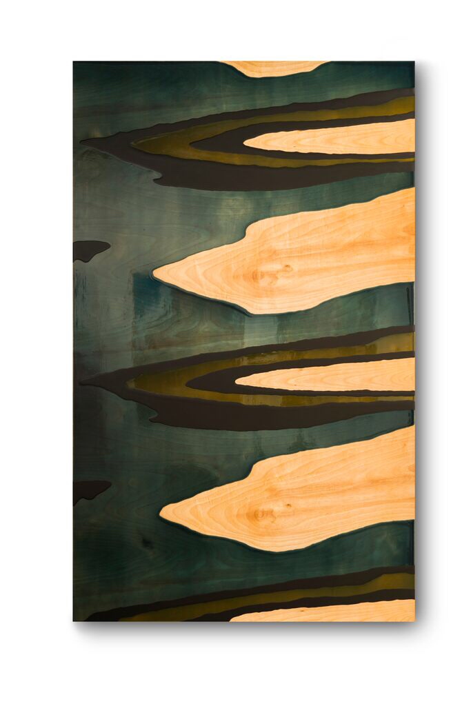 SHOUEI, Oil on Birch Plywood - 30" x 48" $1,800