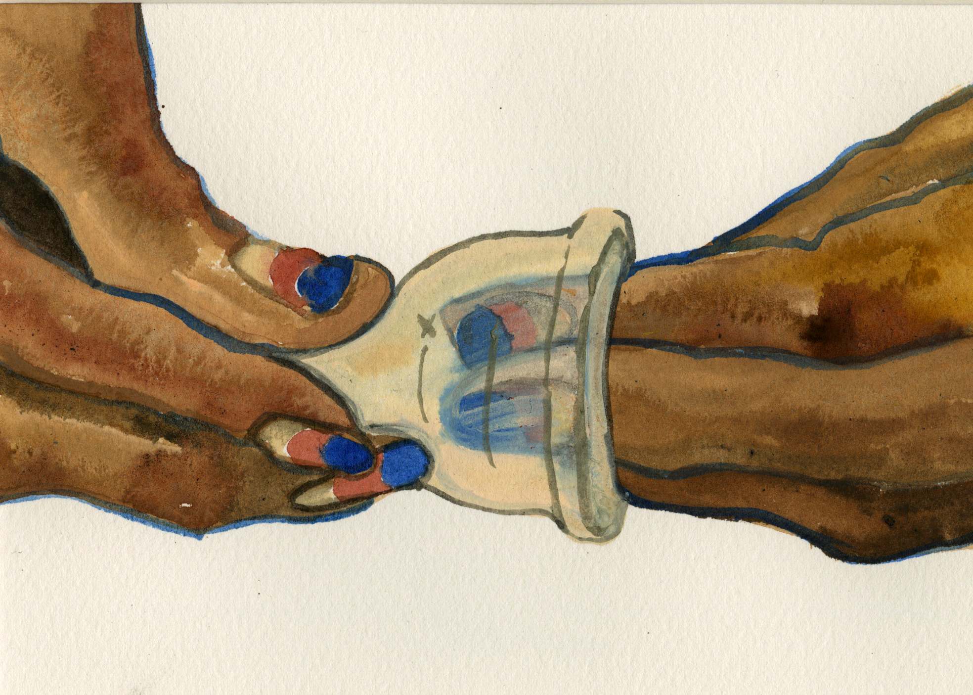 Insert , 2015. Watercolor, gouache on paper. 11x8"