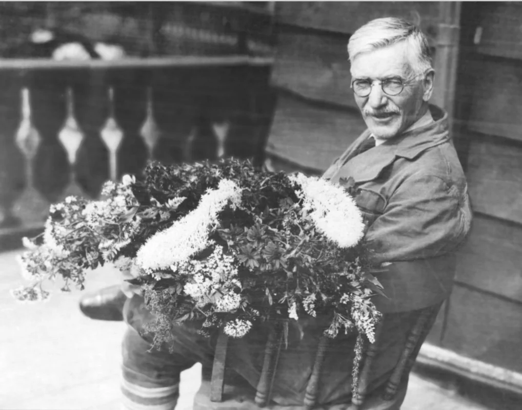 The Bio Station was founded in 1899 by a botanist and naturalist named Morton Elrod. Elrod was certainly a prolific individual as a pioneer for the flora and fauna of Western Montana. He was instrumental in the development of the University of Montana and became head of the biology department. He is shown here with his side hustle of collecting wildflower seeds in Glacier National Park.