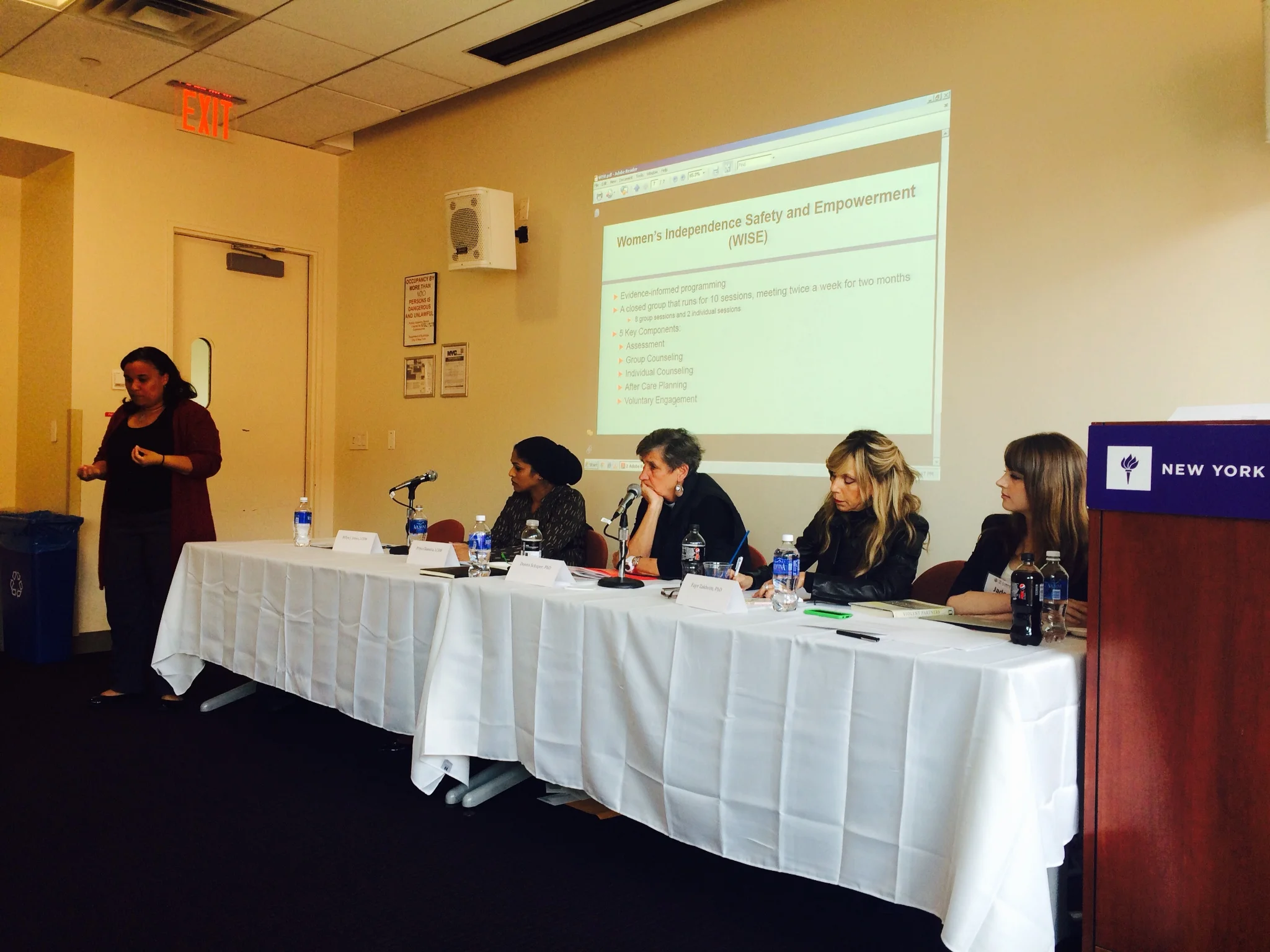 Billye Jones, Priya Chandra, Rev Donna Schaper, Dr. Faye Zakheim and panel moderator Jade Borgeson