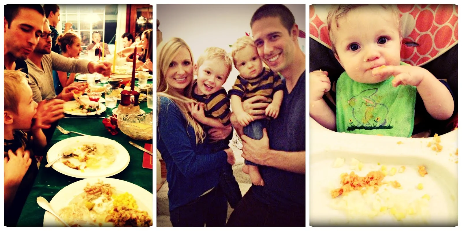 The view from my seat at the table, Our family, Coopy with his feast