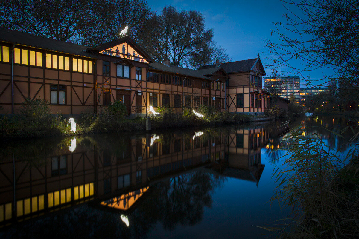 'Hiding in the Wolf's Lair' at the Amsterdam Light Festival