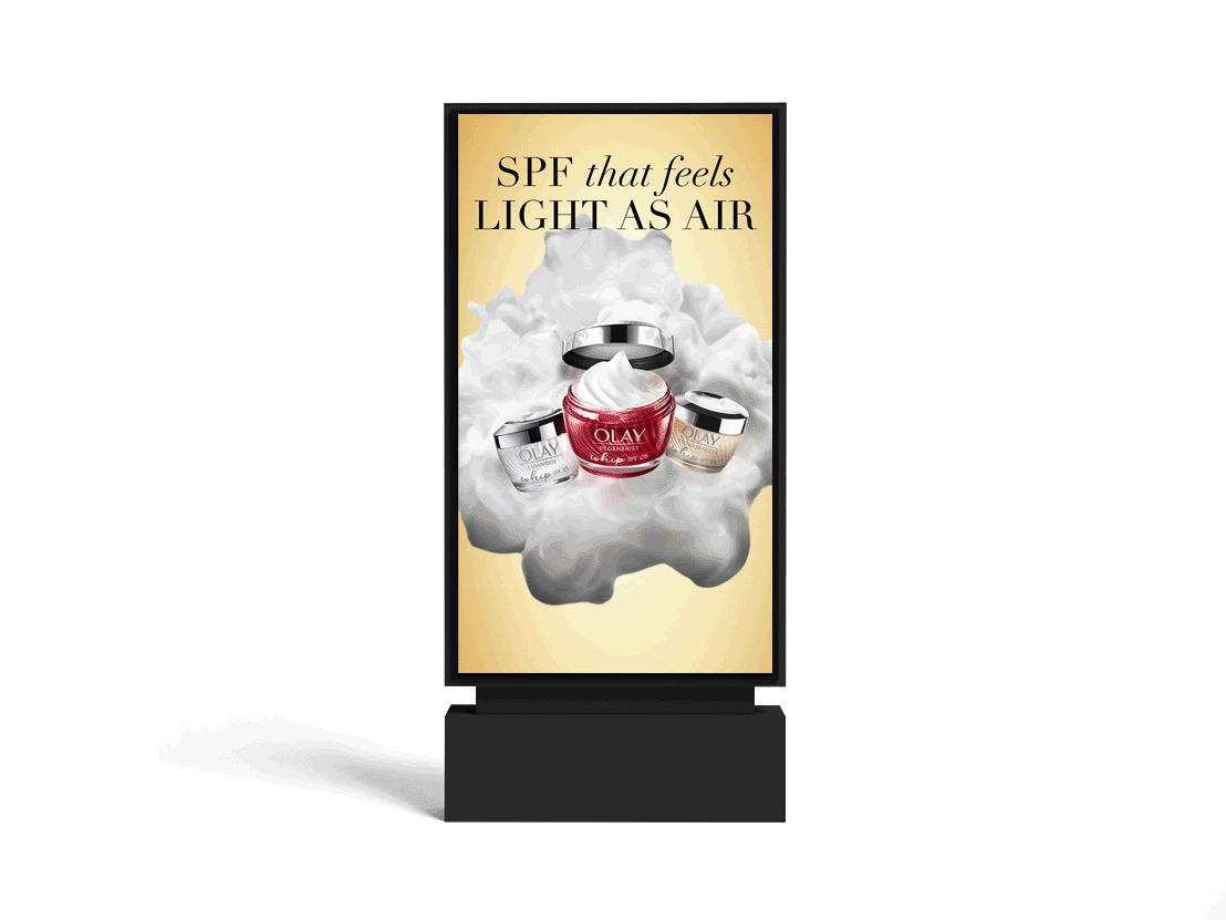 Agency: Saatchi & Saatchi New York Client: P&G (Olay) Role: Art Director Copywriters: Derek Peet, Melissa Napoleon Senior Art Director: Emily Shaw Executive Creative Director: Paul Eustace Creative Director: Heather Wagner