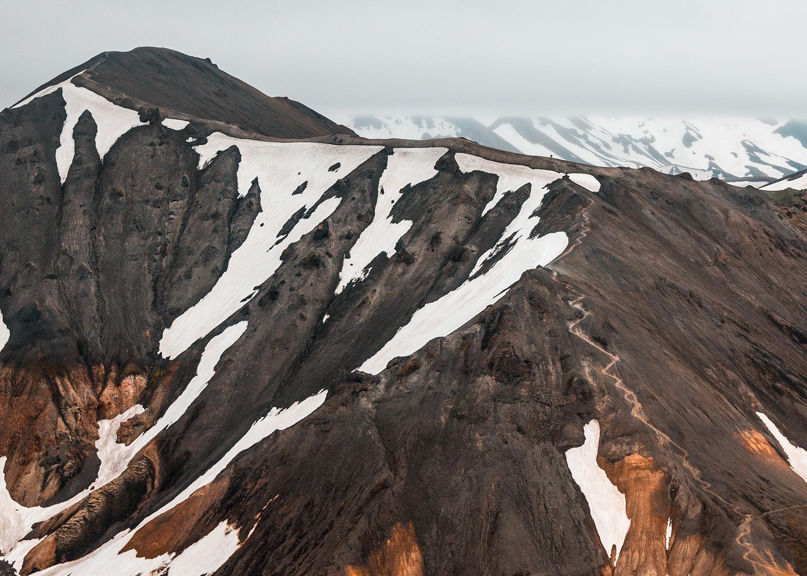 The view from the top of Mt. Brennisteinsalda.