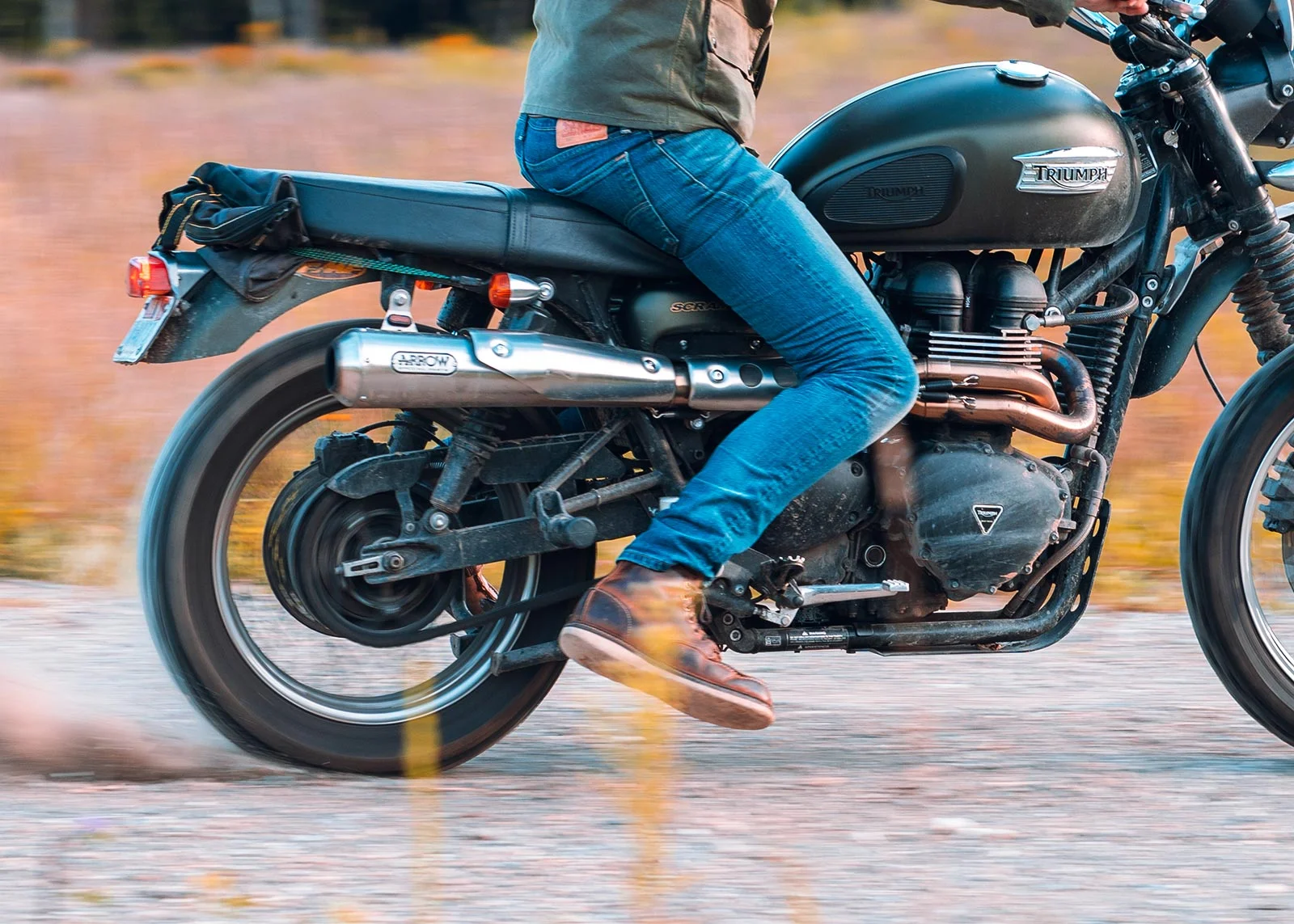 Triumph Scrambler 900 in action