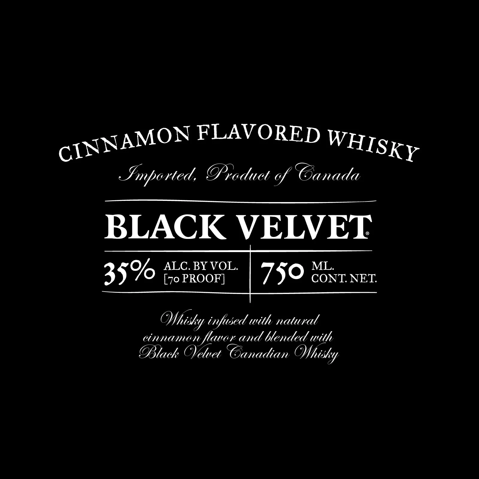 Type lockup for whisky bottle label
