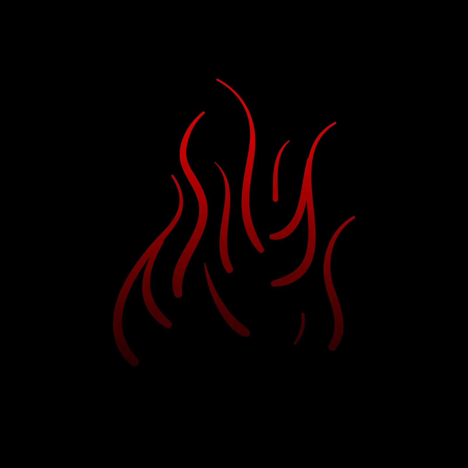 Illustration of fire and flames for packaging