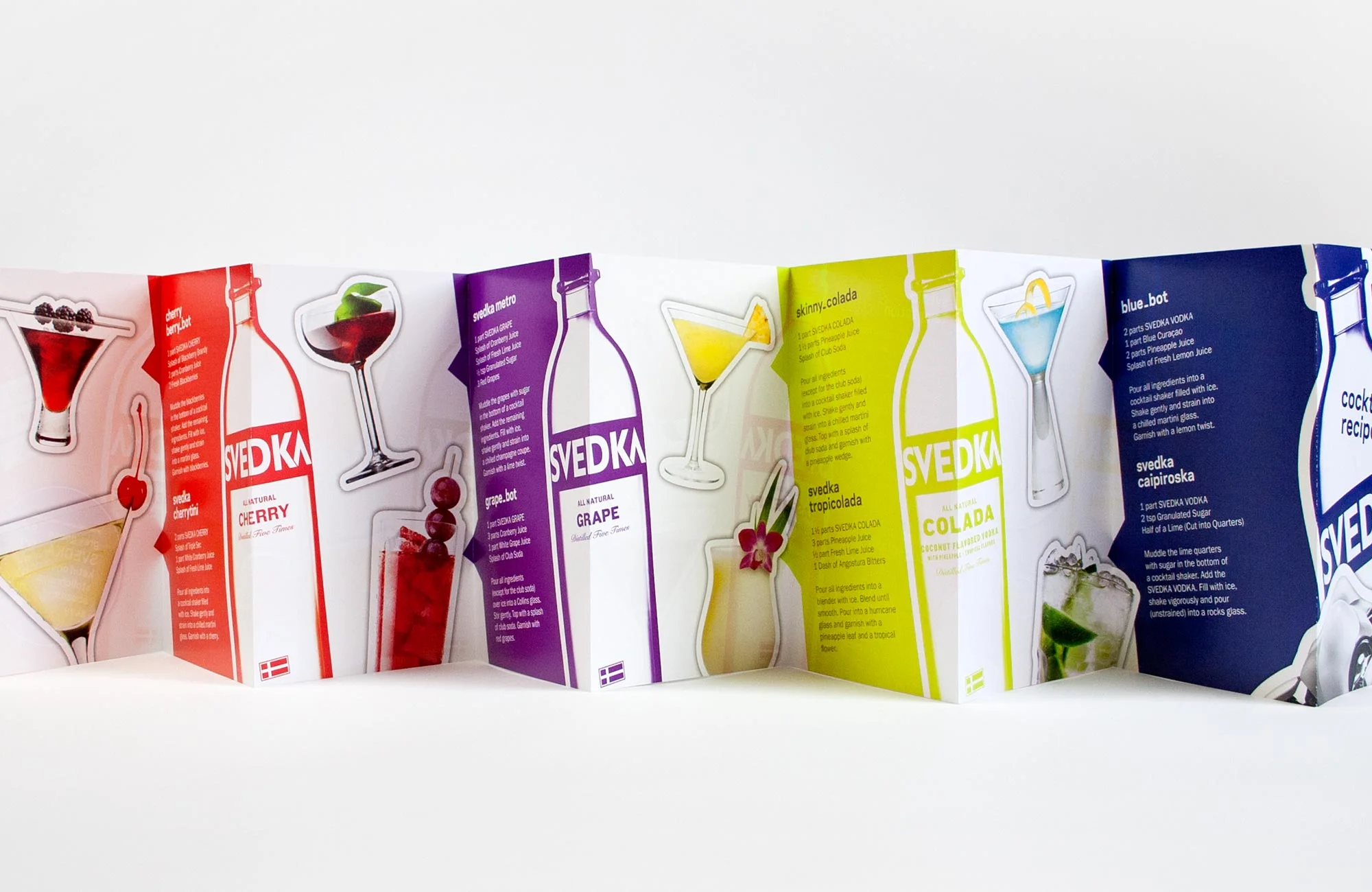SVEDKA Vodka recipe book design