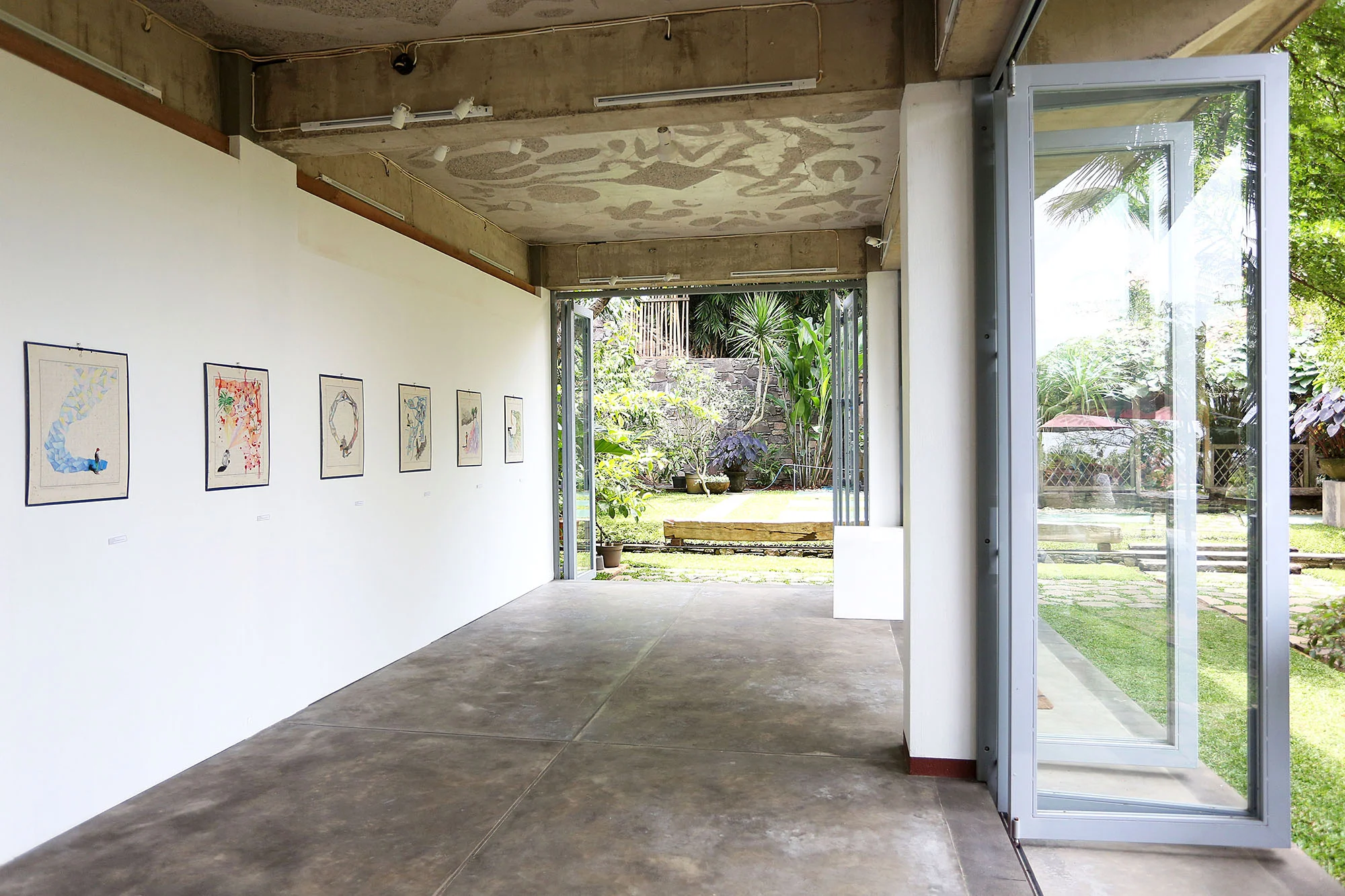 Star map 54, 53, 46, 45, 47 and 50, installation view, Orbital Dago, Bandung, Indonesia, 2017.