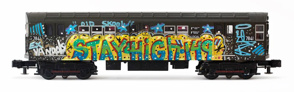 Mark Ali Awfe - Vintage Graffiti Model Train %22Stay High 149%22.jpg