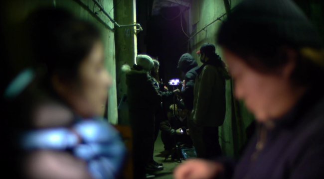 The film set of Gina Kim’s VR documentary film “Bloodless” (Gina Kim)
