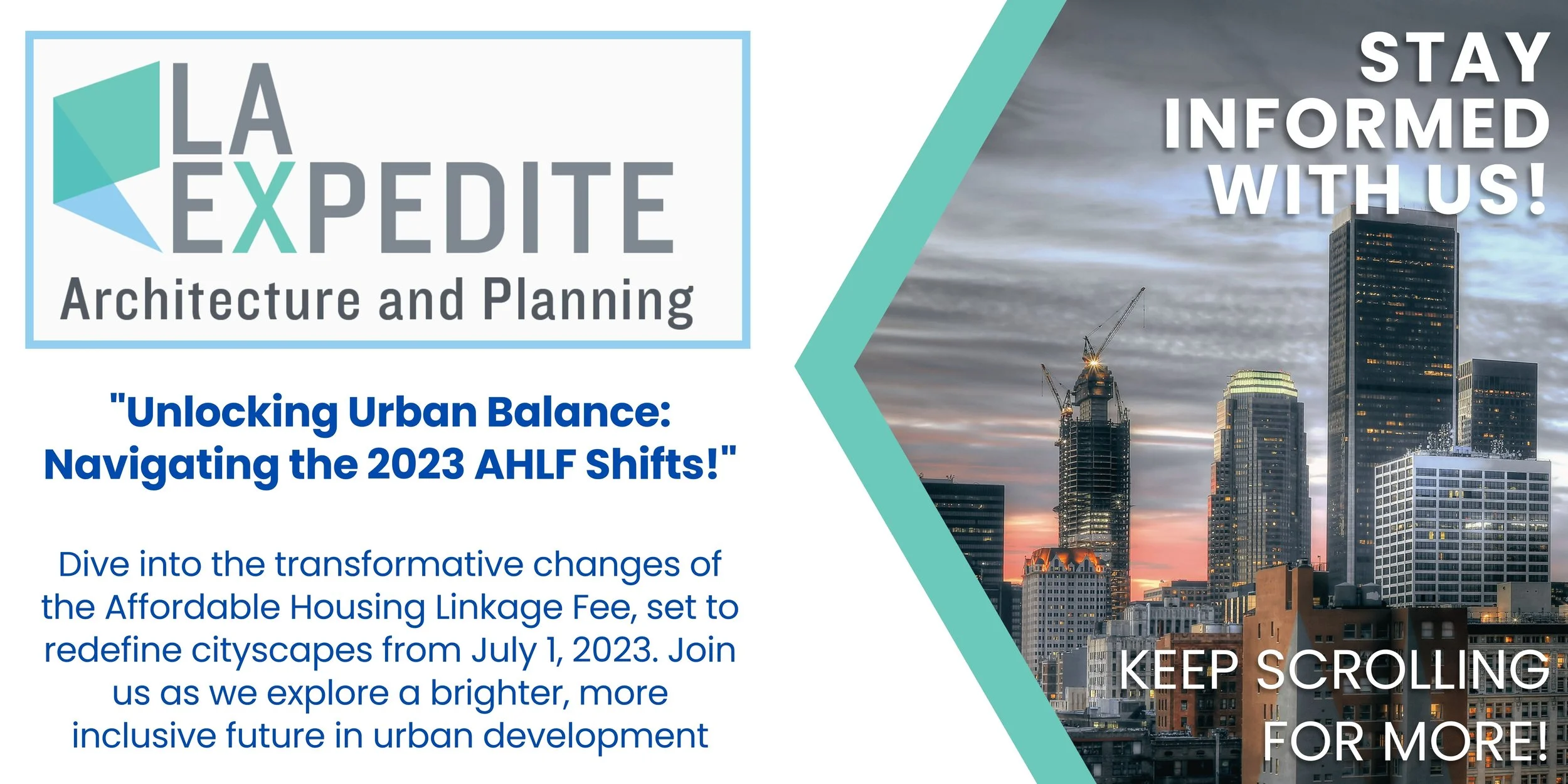 Affordable Housing Linkage Fee (AHLF) Update What You Need to Know