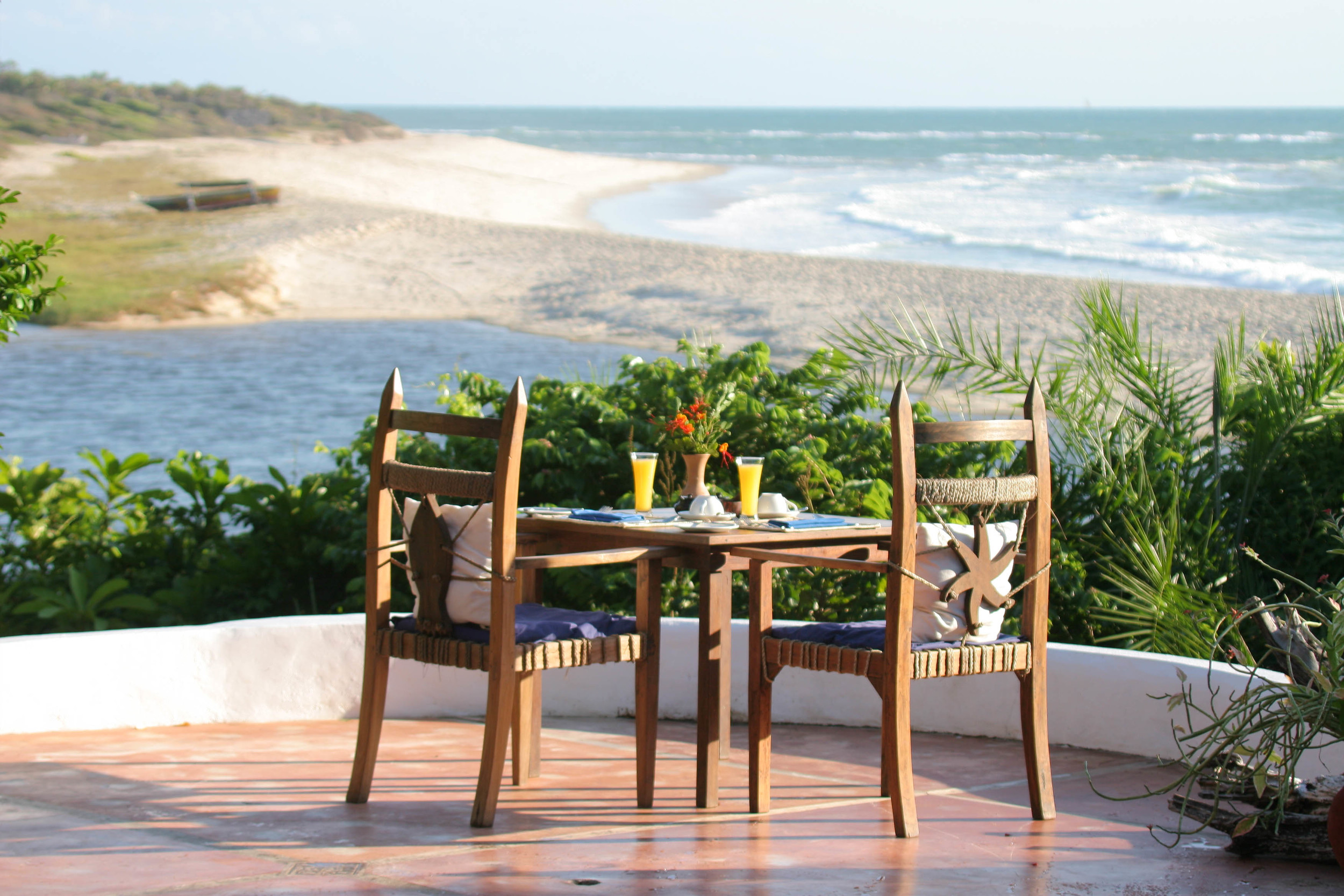 Dining at Ras Kutani, drinking in the incredible views.jpg