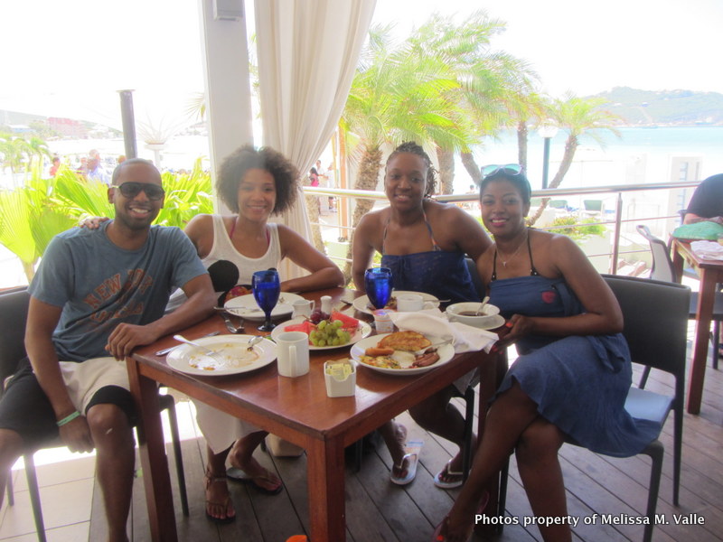 5.23.14 B'fast- Greg, me, melissa and tamar (1).JPG