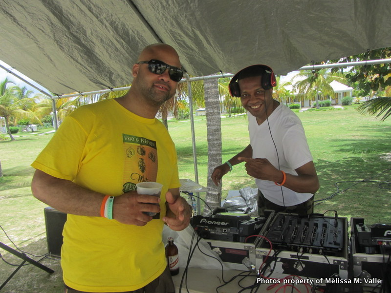 5.24.14 Omar Hamilton's travelfamily beach party in Anguilla — Beach Bar at Anguilla Great House Beach Resort (14) DJs Lab Sounds Chris Chambers and Commish.JPG
