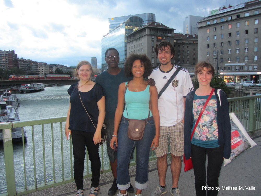 7.8.14 Vienna, Austria-heading to watch Brasil v Germany world cup match (3).JPG