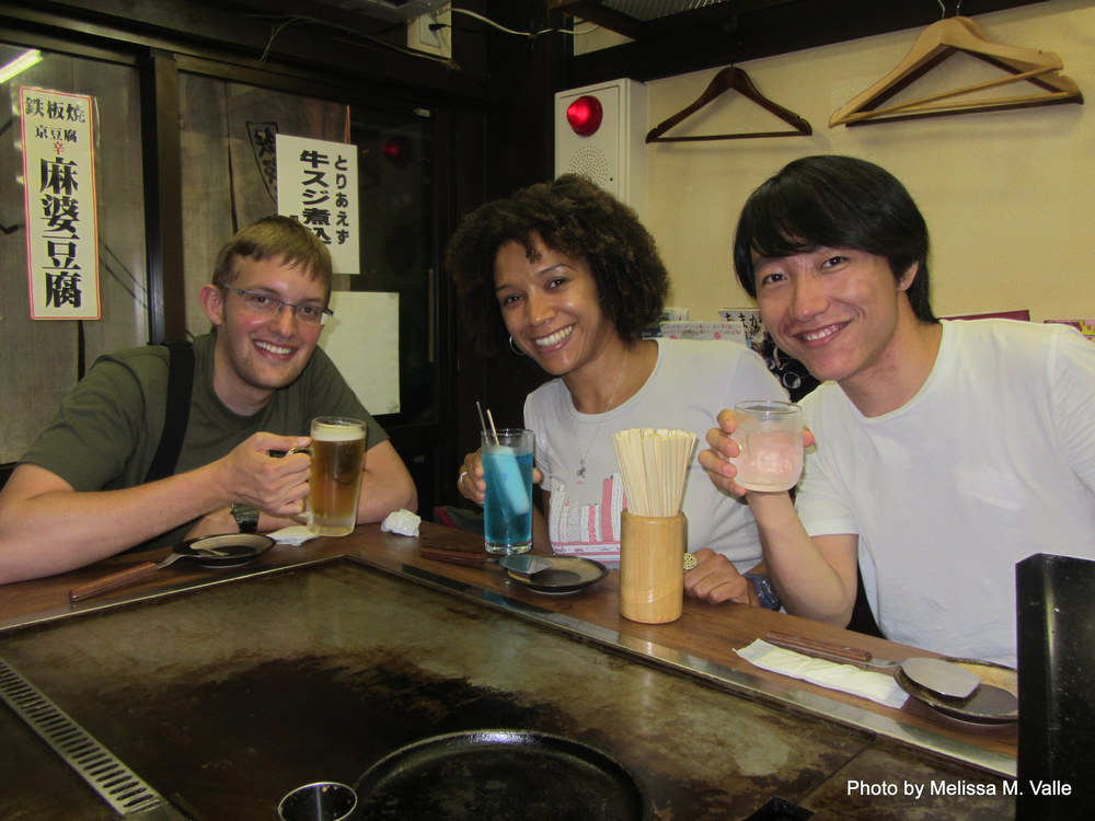 7.19.14 Kyoto, Japan-Okonoiyaki dinner with Calvin and Tony (1).JPG