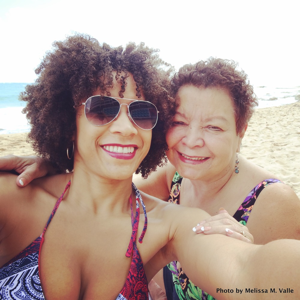 3.13.15 San Juan, PR-Me and Mami on beach in Condado IG (1).JPG
