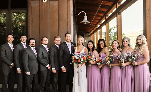 Bridal party in Park City Utah