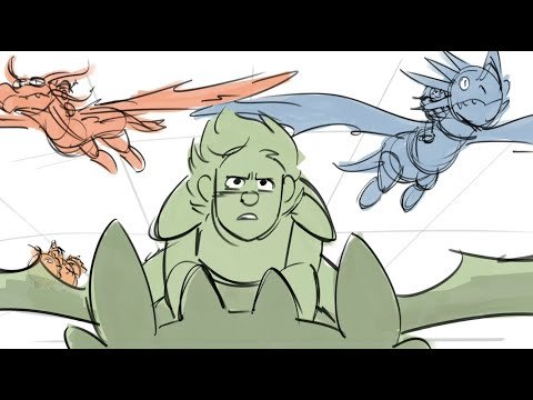 How to Train Your Dragon Storyboard | "Dragon Race"