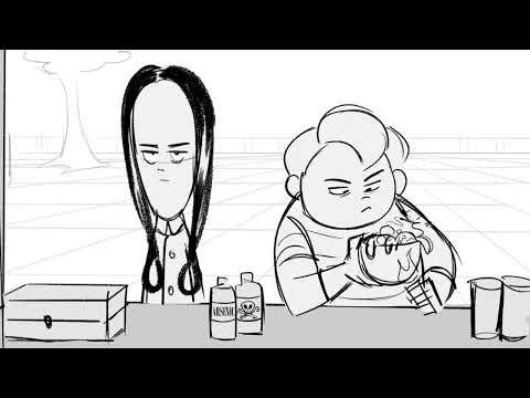 Addams Family Storyboard | "Lemonade Stand"