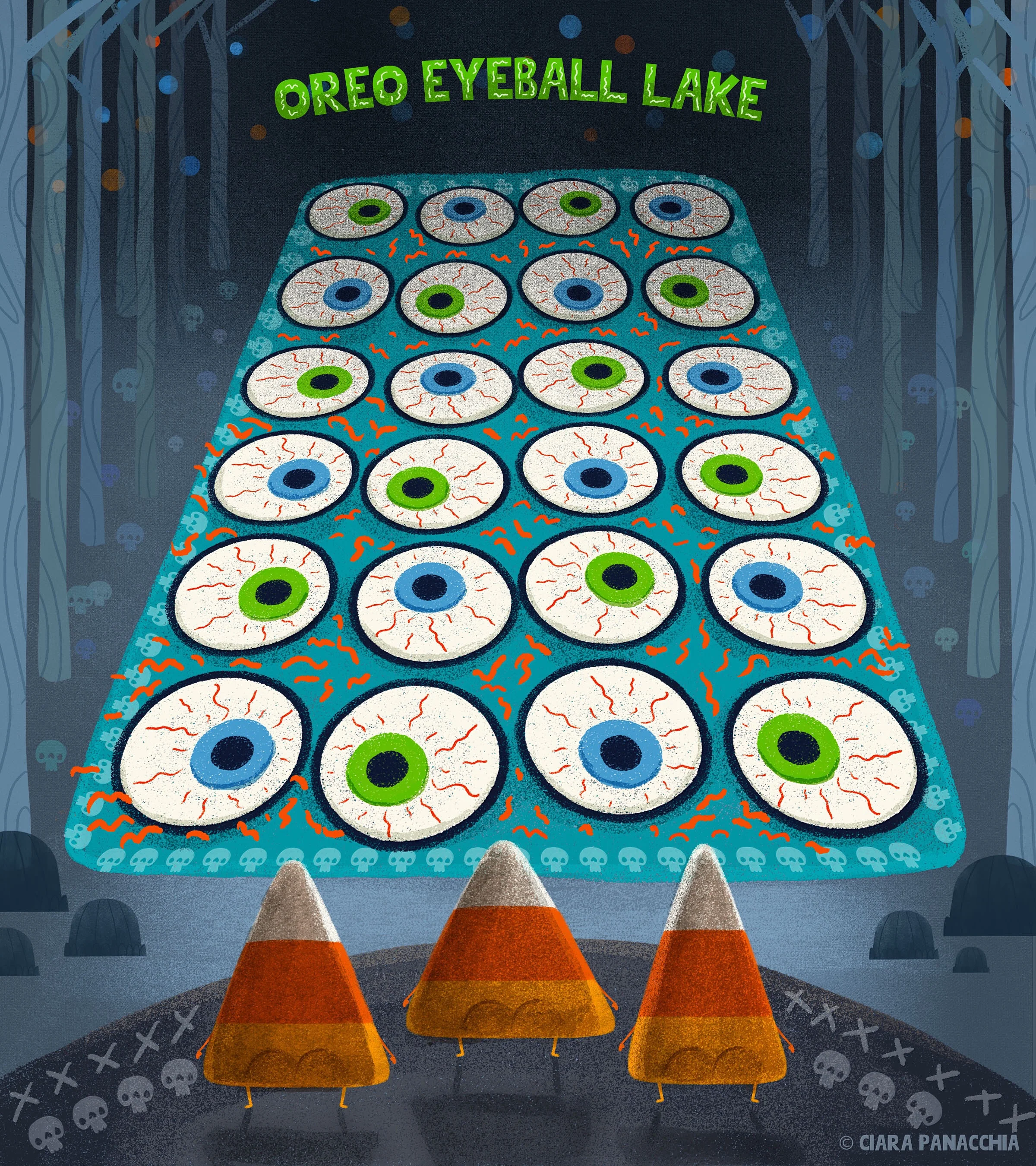 Oreo eyeball lake