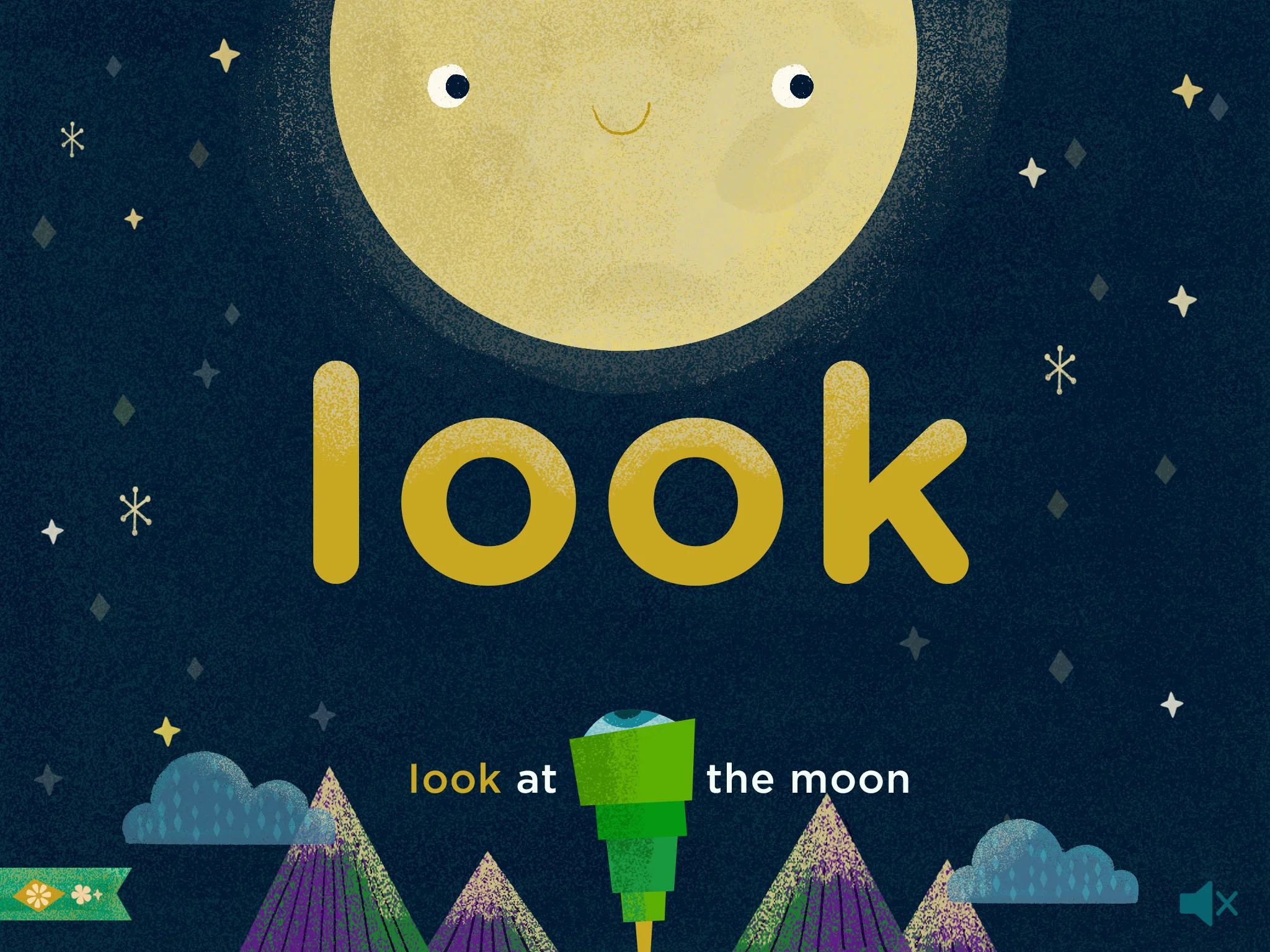 You can interact with the stars, clouds and moon.