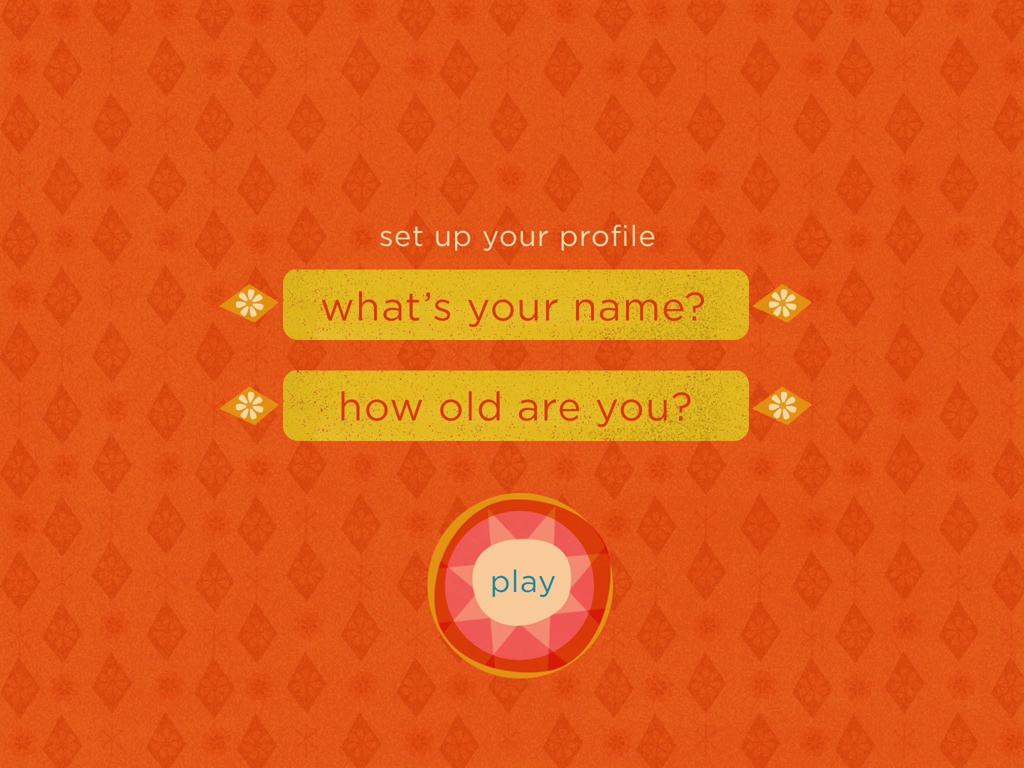 WIP interface for app design.