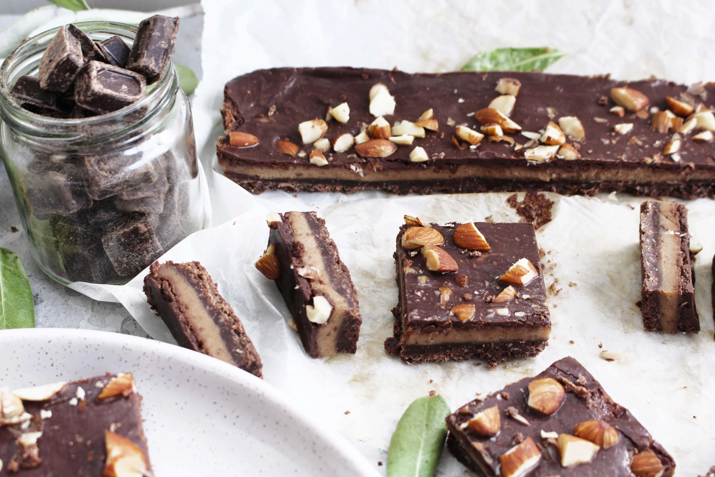 The Wholesome Co healthy vegan caramel slice recipe