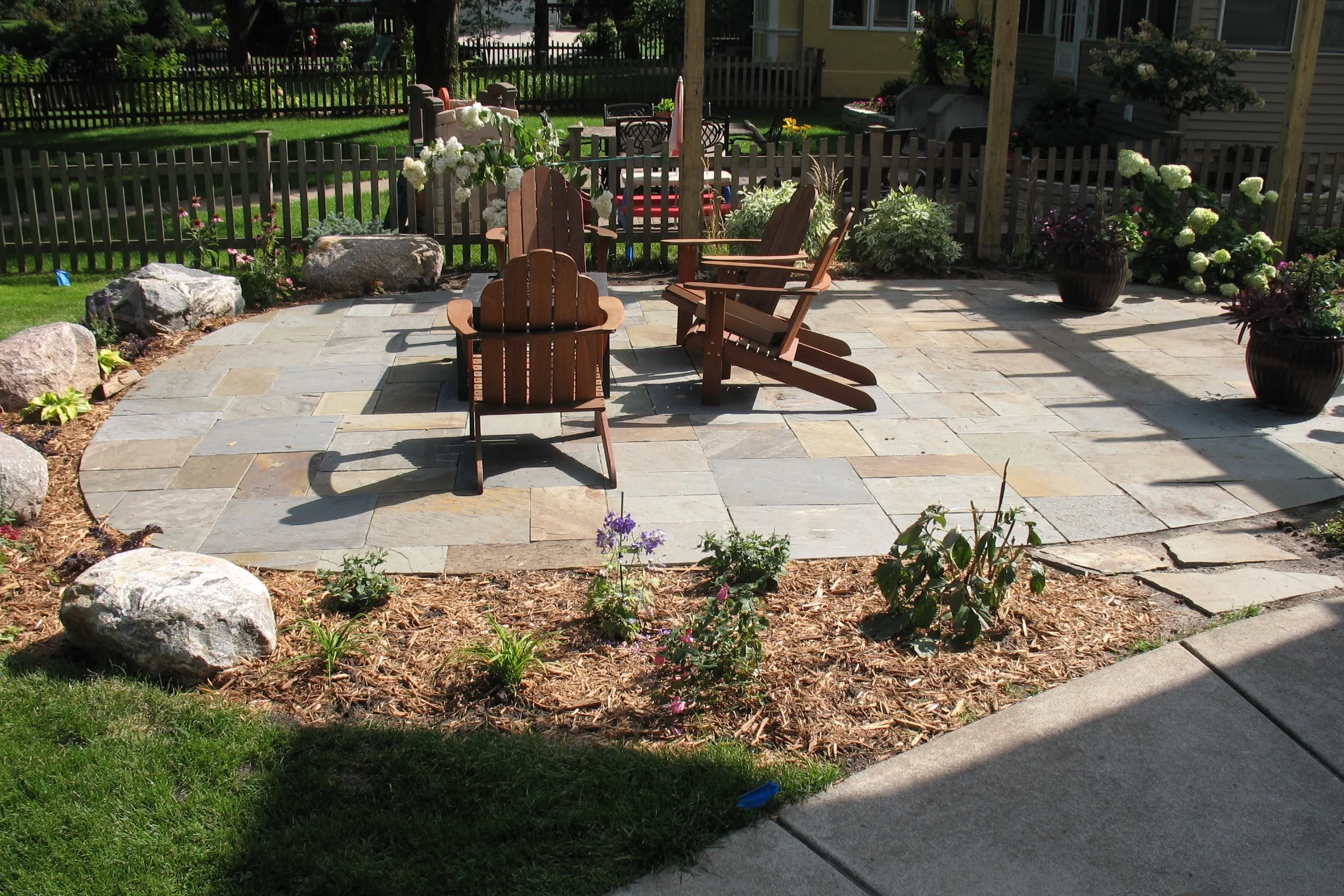 Natural Stone Patios & Sitting Walls — Colonial Stone Natural Stone Masonry Contractor
