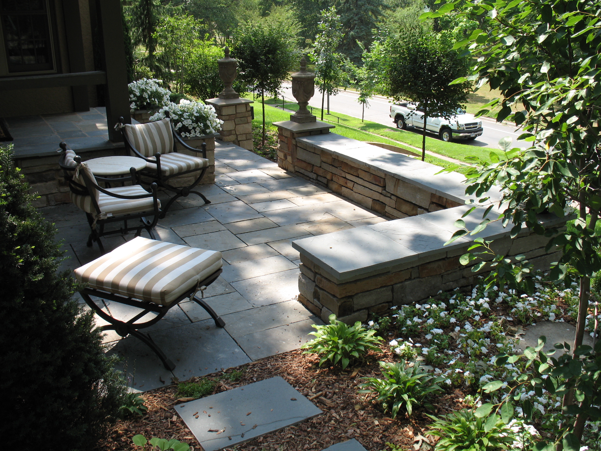 Natural Stone Patios & Sitting Walls — Colonial Stone Natural Stone Masonry Contractor