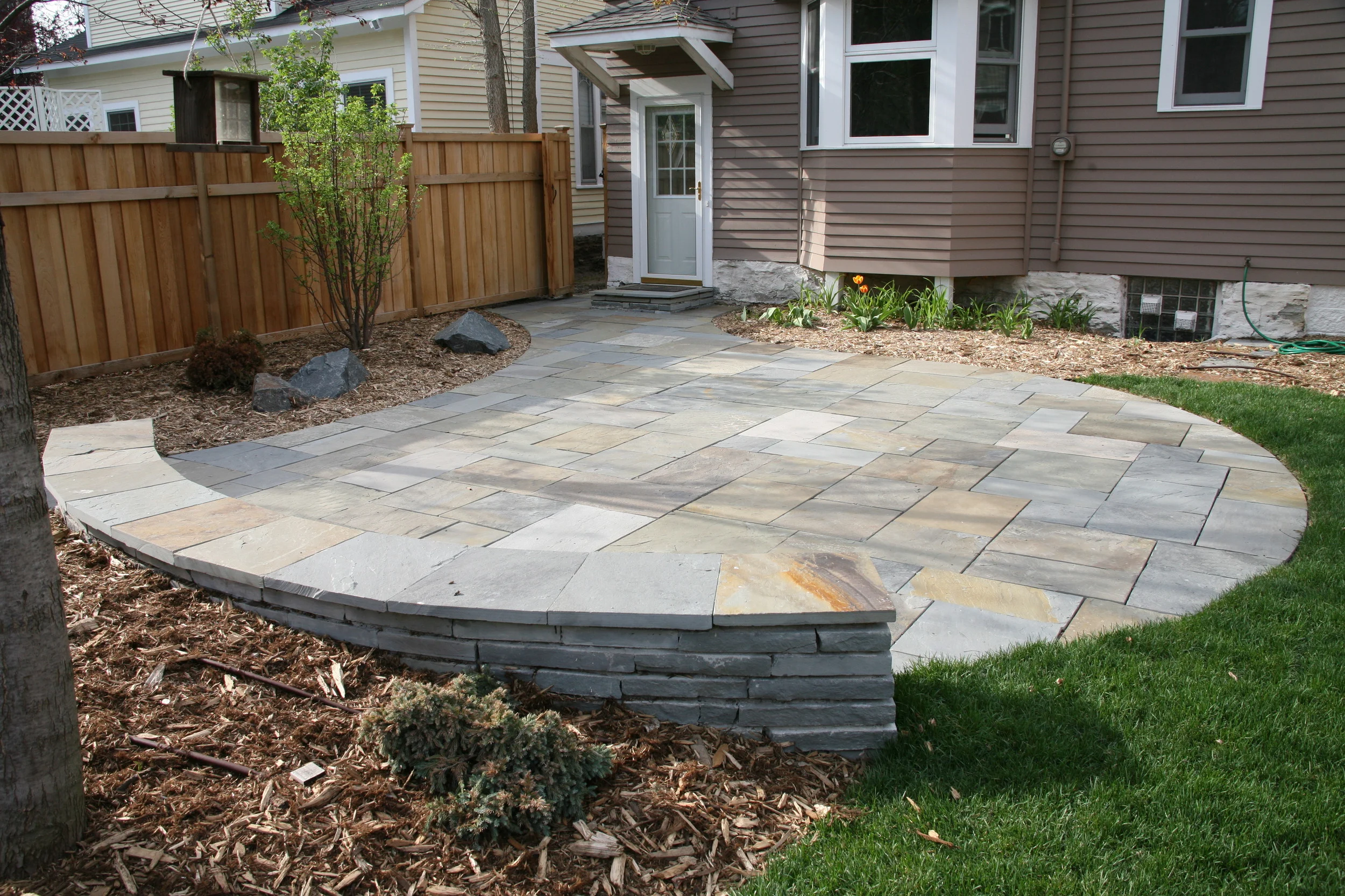 Natural Stone Patios & Sitting Walls — Colonial Stone Natural Stone