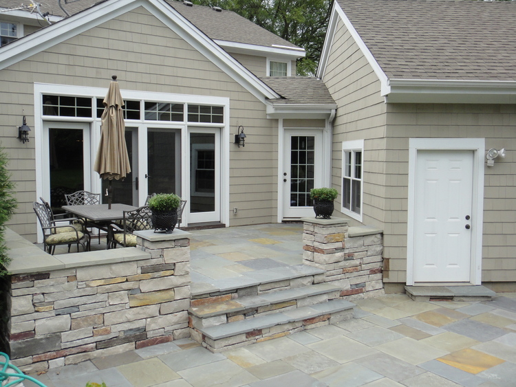 5 Stunning Natural Stone Patio Designs, Stone Decks And Patios Pictures