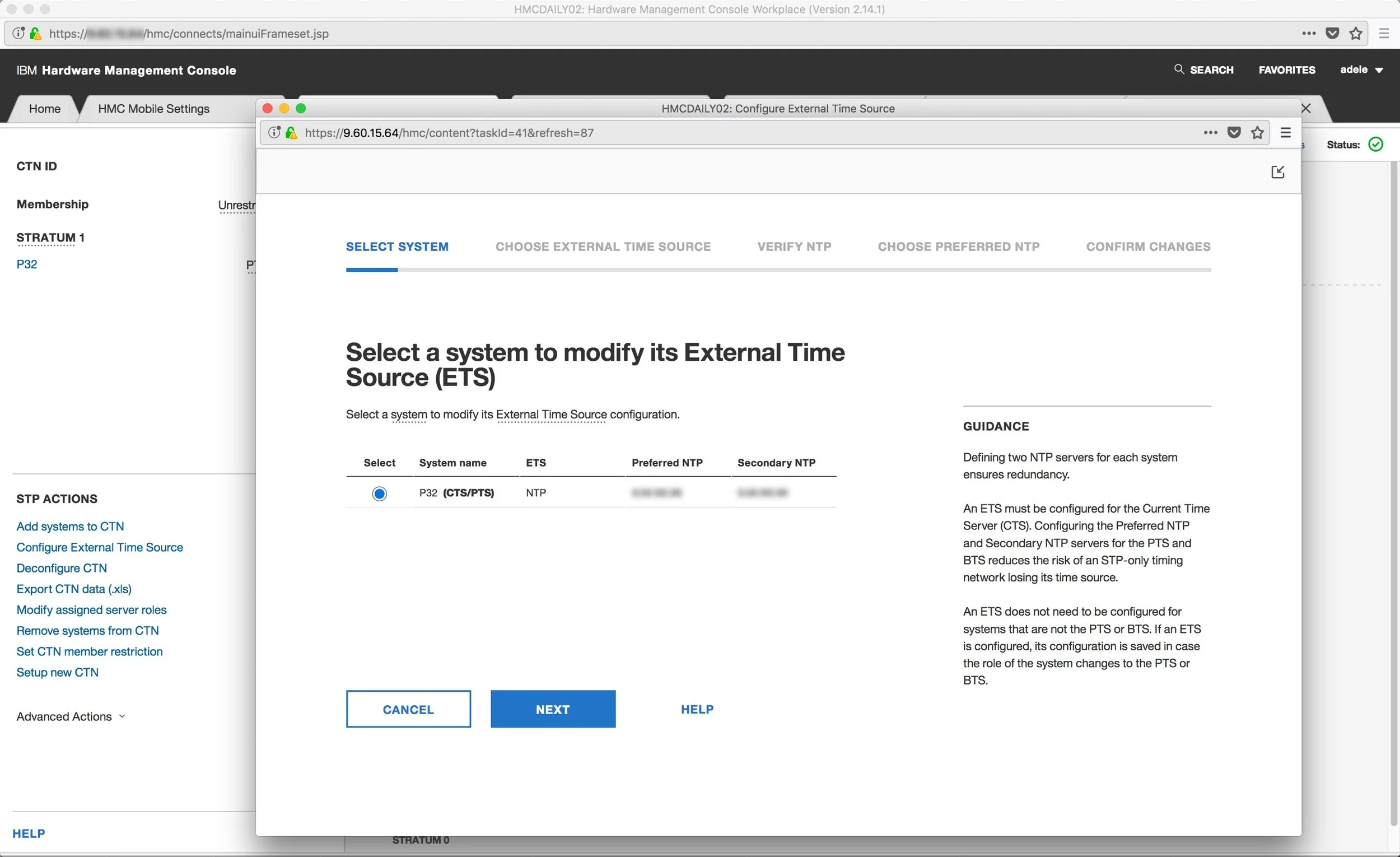 The new design with a task popped out into a separate window.