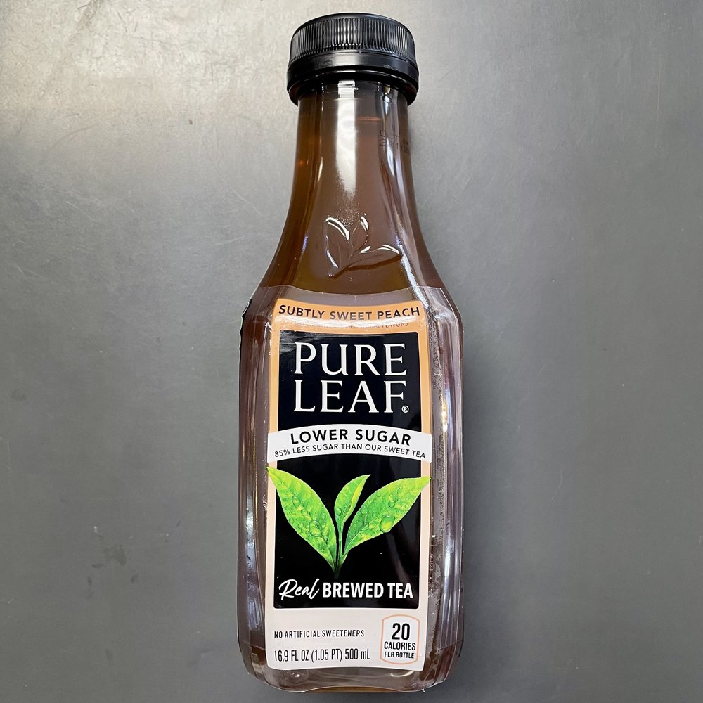 Lipton Pure Leaf Subtly Sweet Peach Tea 16.9oz — Midtowne Market